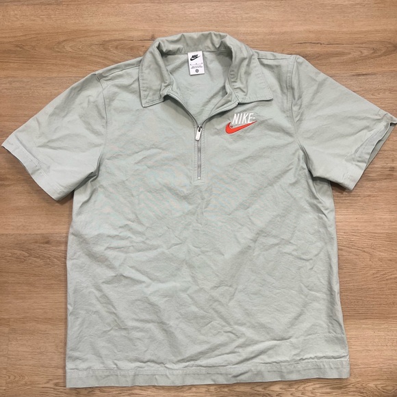 Nike Men's Canvas 1/4 Zip Polo - Picture 1 of 6